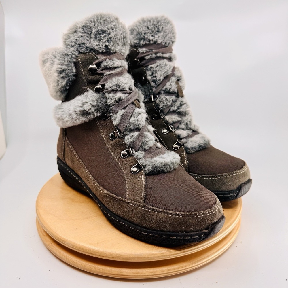Aetrex Fiona Boots Women's EU 38 US 7.5-8 Gray Winter Comfort Boots - Picture 3 of 8
